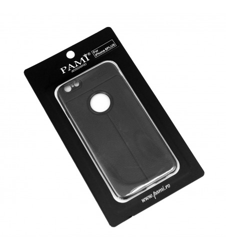 Husa iPhone 6 Plus Pami Silicon Skin Pattern Black