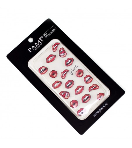 Husa iphone XR Pami Silicon Art Red Lips