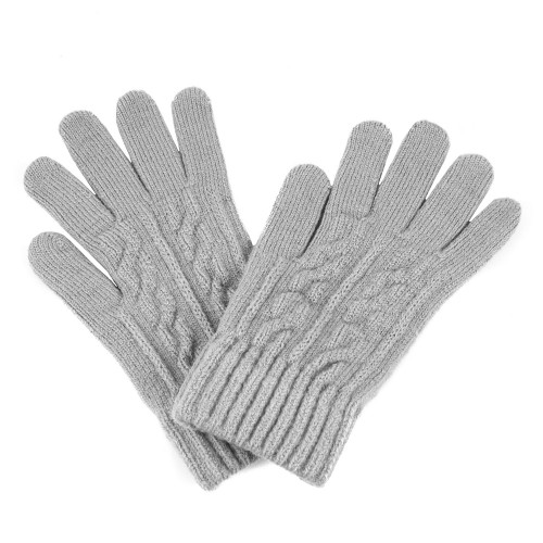 Manusi touchscreen barbati din tricot, MB-720-154, Gri deschis