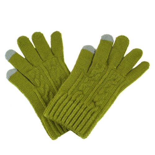 Manusi touchscreen barbati din tricot, MB-720-154, Verde
