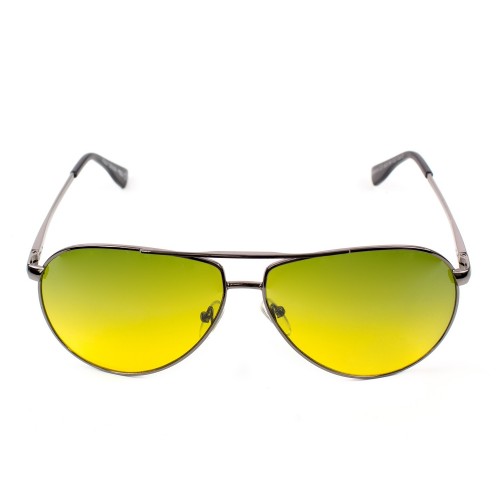 Ochelari de soare barbat stil aviator Poli, M19, Verde/Galben