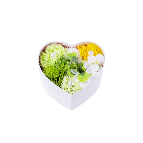 Cutie Flori Sapun in Forma de Inima Pami, FS1021-175-Verde